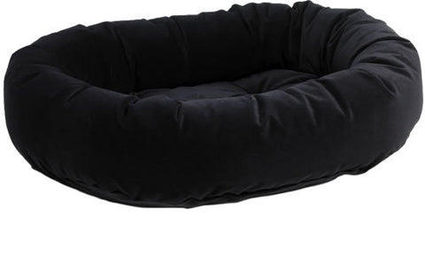 Bowsers Ebony Microvelvet Donut Dog Bed