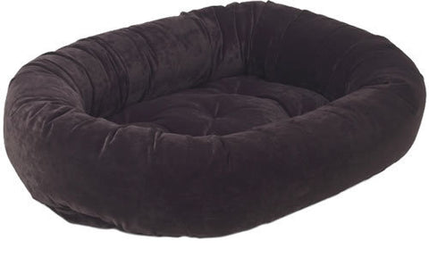 Bowsers Eggplant Microvelvet Donut Dog Bed