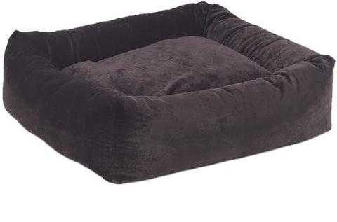 Bowsers Eggplant Microvelvet Dutchie Dog Bed