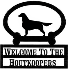 Sweeney Ridge Flat Coated Retriever Custom Welcome Sign