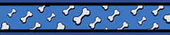 Red Dingo Blue Flying Bones Bucklebone Dog Collar