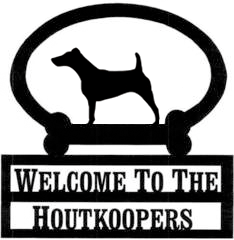 Sweeney Ridge Fox Terrier Custom Welcome Sign