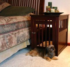 Dynamic Accents End Table Dog Crate (Oak)
