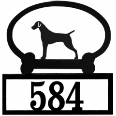 Sweeney Ridge German Short Hair Pointer Custom House Number Sign