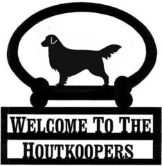 Sweeney Ridge Golden Retriever Custom Welcome Sign