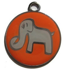 Wagging Green Save The Pack Dog ID Tag
