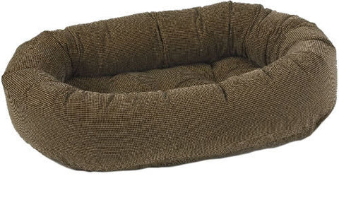 Bowsers Houndstooth Microvelvet Donut Dog Bed