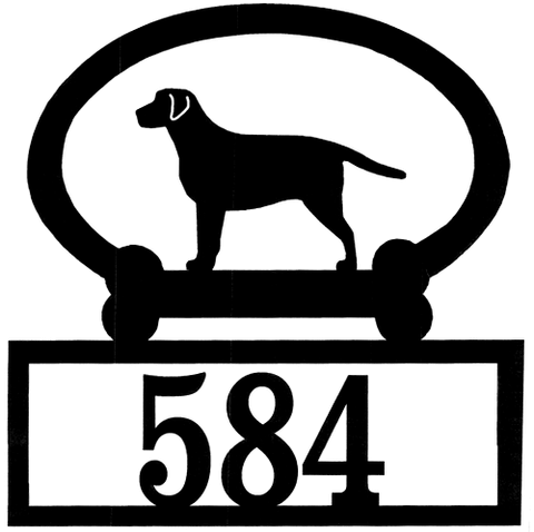 Sweeney Ridge Schipperke Custom House Number Sign