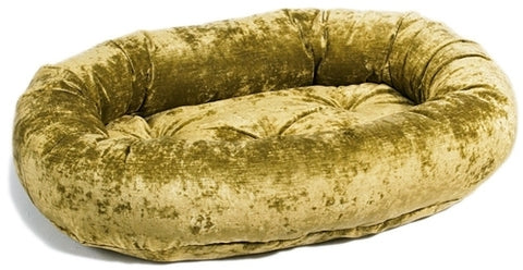 Bowsers Celadon Microvelvet Donut Dog Bed