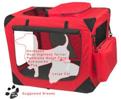 Pet Gear Red Small Deluxe Soft Dog Crate