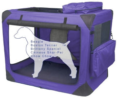 Pet Gear Lavender Intermediate Deluxe Soft Dog Crate