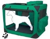 Pet Gear Moss Green Large Deluxe Soft Dog Crate