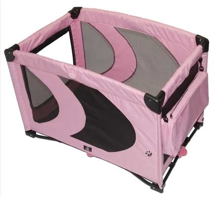 Pet Gear Pink Ice Home N' Go Soft Dog Pen