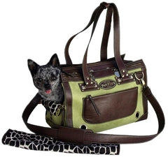 Pet Flys Lime Green City Girl Dog Carrier