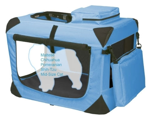 Pet Gear Ocean Blue Extra Small Deluxe Soft Dog Crate