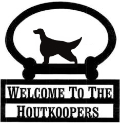 Sweeney Ridge Irish Setter Custom Welcome Sign