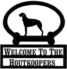 Sweeney Ridge Irish Wolf Hound Custom Welcome Sign