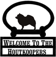 Sweeney Ridge Keeshond Custom Welcome Sign