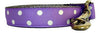 Owen & Olivia Lilac & White Dots Dog Collar