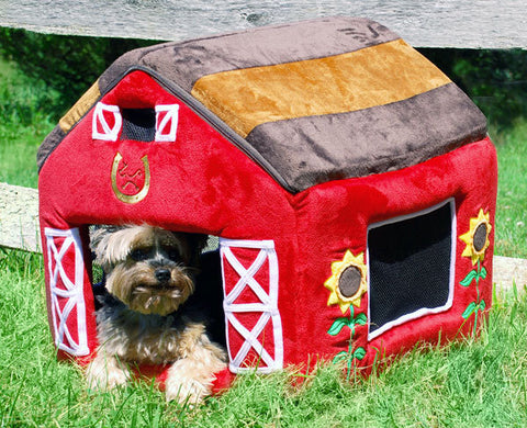 New York Dog Little Red Barn Dog Bed