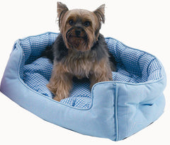 New York Dog Lola Gingham Snuggle Bed
