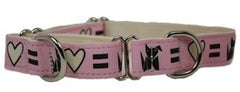 Wagging Green Love Dog Martingale Dog Collar