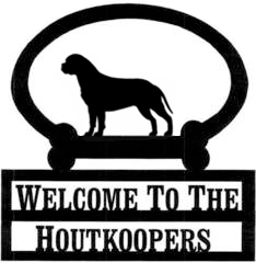 Sweeney Ridge Bull Mastiff Custom Welcome Sign