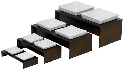 Meshidai Double Black Raised Pet Feeder