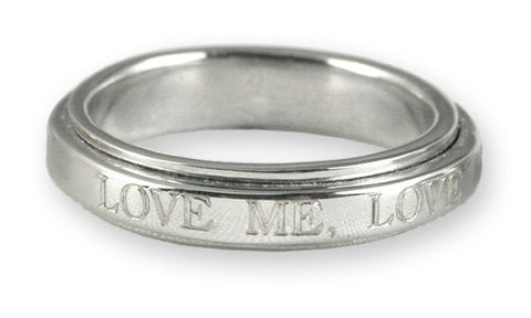 mhound Love Me, Love My Dog Sterling Silver Ring