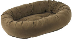Bowsers Mocha Microvelvet Donut Dog Bed