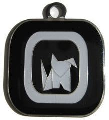 Wagging Green Mod Dog Dog ID Tag