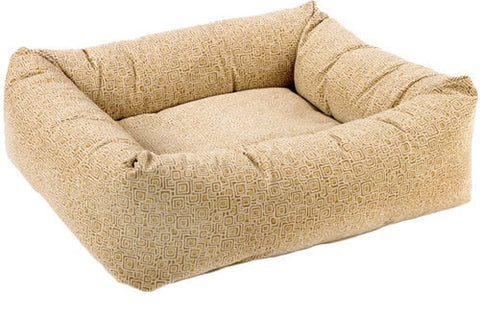 Bowsers Mosaic Sand Microvelvet Dutchie Dog Bed