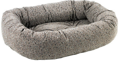 Bowsers Mosaic Slate Microvelvet Donut Dog Bed