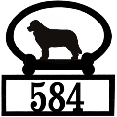 Sweeney Ridge Newfoundland Custom House Number Sign