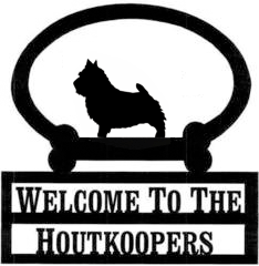 Sweeney Ridge Norwich Terrier Custom Welcome Sign