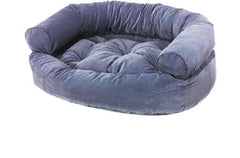 Bowsers Ocean Blue Microvelvet Double Donut Dog Bed