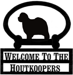 Sweeney Ridge Old English Sheepdog Custom Welcome Sign