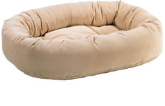 Bowsers Oyster Microvelvet Donut Dog Bed