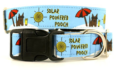 Wagging Green Solar Powered Pooch Bamboo Dog Collar
