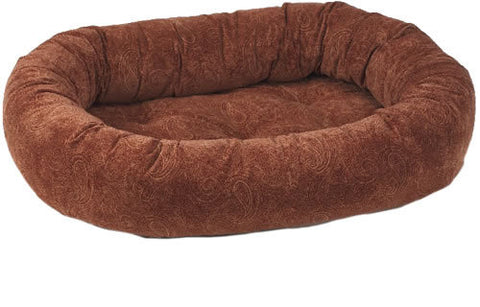 Bowsers Paisley Chili Pepper Microvelvet Donut Dog Bed