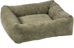 Bowsers Paisley Taupe Microvelvet Dutchie Dog Bed
