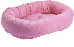 Bowsers Pink Microvelvet Donut Dog Bed