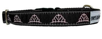 Owen & Olivia Pink Tiaras Dog Collar