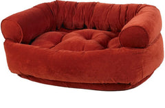 Bowsers Pomegranate Microvelvet Double Donut Dog Bed