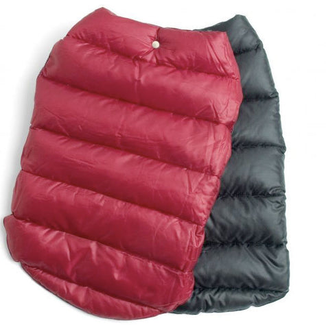 Mascot Reversible Puffer Red & Black Dog Jacket