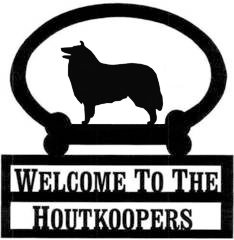 Sweeney Ridge Rough Collie Custom Welcome Sign