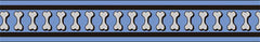 Red Dingo Reflective Bones Medium Blue Dog Collar