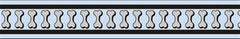 Red Dingo Reflective Bones Light Blue Dog Collar