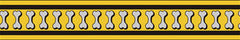 Red Dingo Reflective Bones Yellow Dog Collar