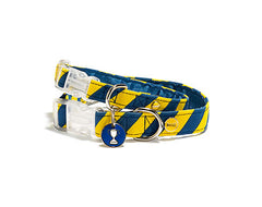Mascot Old School Repp Yellow & Blue Dog Collar